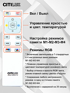 Светильник потолочный Citilux Симпла CL714680G