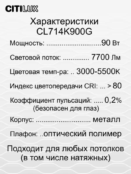 Светильник потолочный Citilux Симпла CL714K900G