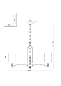 Подвесная люстра Freya Riverside FR1007PL-07BS
