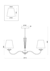 Потолочная люстра Freya Osborn FR2027PL-03BS