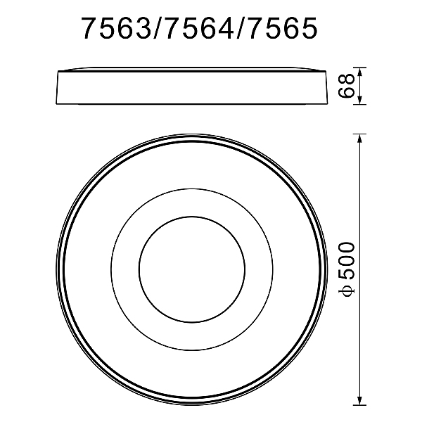 Светильник потолочный Mantra Coin 7691