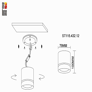 Накладной светильник ST Luce ST115 ST115.432.12