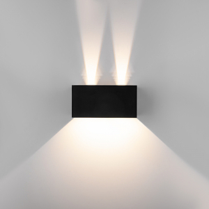 Уличный настенный светильник Elektrostandard Winner WINNER DOUBLE LED черный (35137/W)