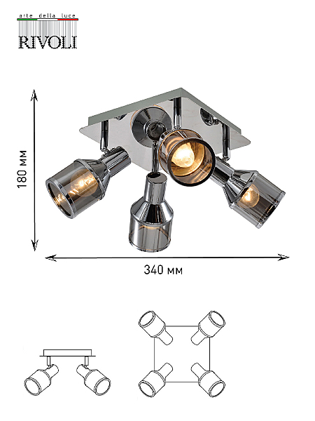 Светильник спот Rivoli Elektra 7046-704