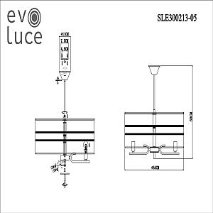 Потолочная люстра Evoluce Almese SLE300213-05