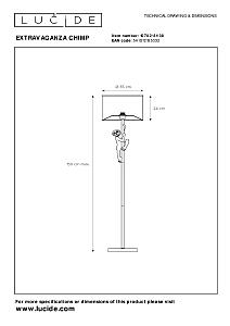 Торшер Lucide Extravaganza Chimp 10702/81/30