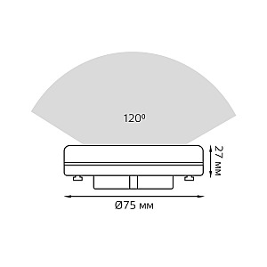 Светодиодная лампа Gauss 108408308-D