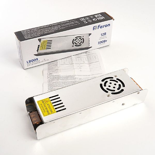 Трансформатор электронный для светодиодной ленты Feron LB009 48009