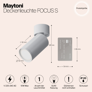 Светильник спот Maytoni Focus S C050CL-U-1W