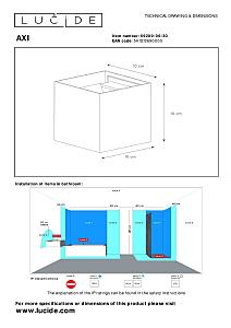 Настенный светильник Lucide Axi 69200/06/30