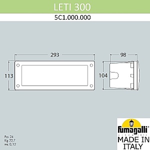 Подсветка для ступеней Fumagalli Leti 5C1.000.000.AYF1R