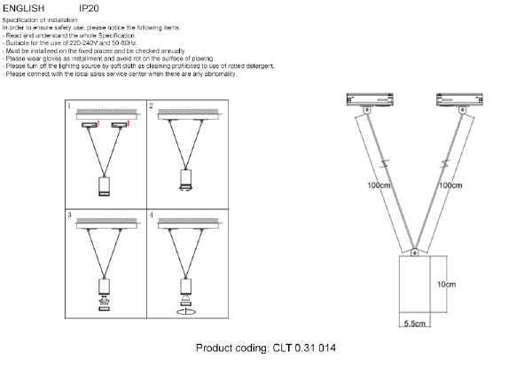 Трековый светильник Crystal Lux CLT 0.31 CLT 0.31 014 WH