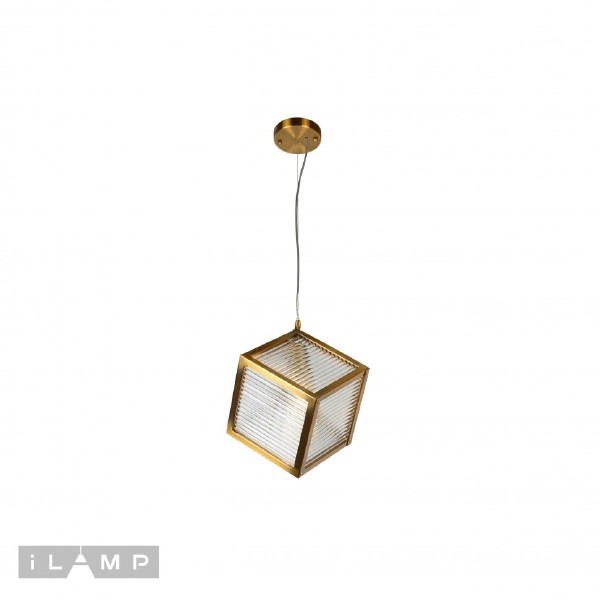 Светильник подвесной iLamp Square 8970-1B GLD