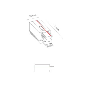 Заглушка с питанием левая Nowodvorski Ctls Power 8233