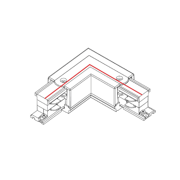 Коннектор L-образный правый Nowodvorski Ctls Power 8227