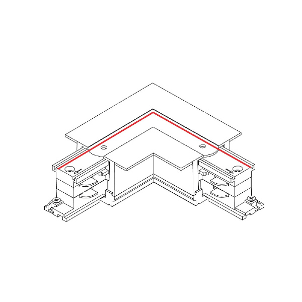 Коннектор L-образный левый Nowodvorski Ctls Power 8684