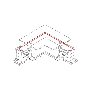Коннектор L-образный левый Nowodvorski Ctls Power 8684