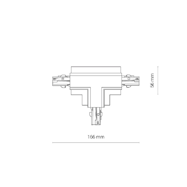 Коннектор T-образный правый Nowodvorski Ctls Power 8681