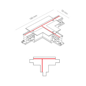 Коннектор T-образный правый Nowodvorski Ctls Power 8681