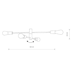 Потолочная люстра Nowodvorski Rotor 7936