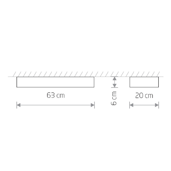 Светильник потолочный Nowodvorski Soft Ceiling Led 60x20 7538