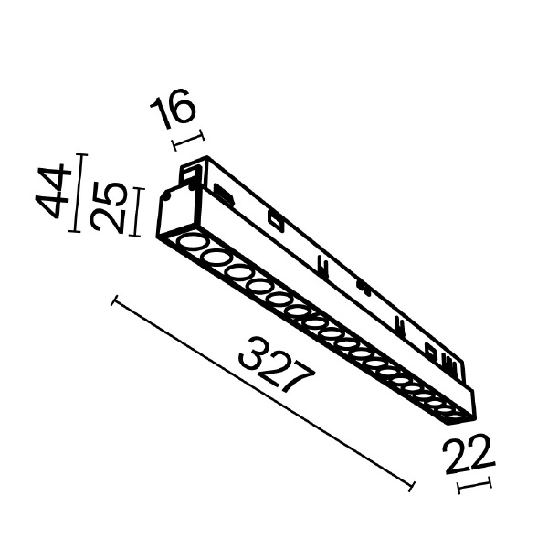 Трековый светильник Maytoni Points Exility TR031-4-18W3K-S-DS-W