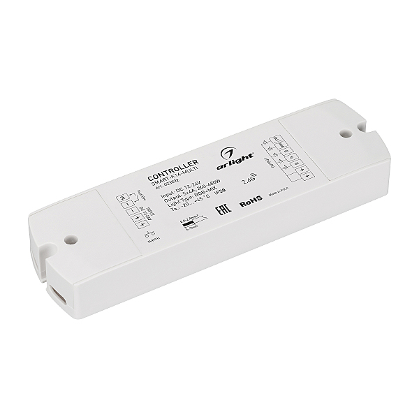 Многофункциональный 5-канальный контроллер для светодиодной RGB и MIX лент и модулей (ШИМ) Arlight 023822