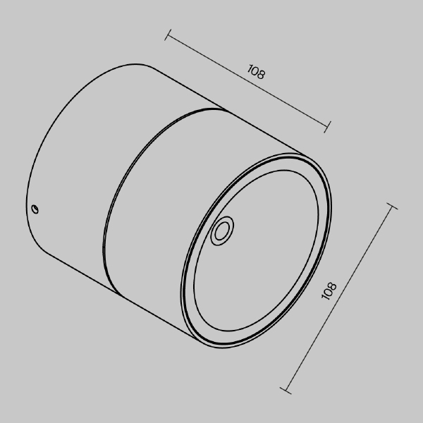 Накладной светильник Maytoni Spin O310CL-L12W3K