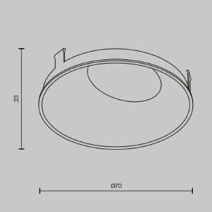 Декоративная рамка-отражатель для серии Wise Maytoni Downlight Ring057-10-GF