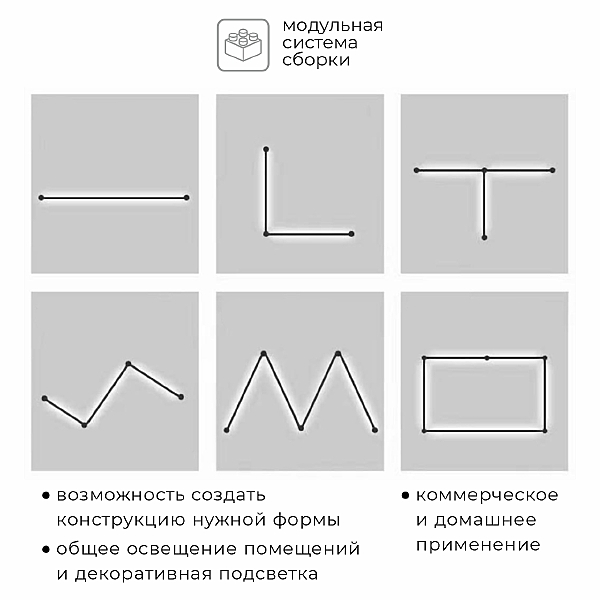 Светильник светодиодный IMEX Thin-Smart IL.0060.5000-1500-BK