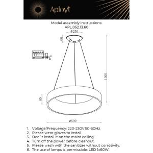 Подвесная люстра Aployt Michell APL.052.13.60