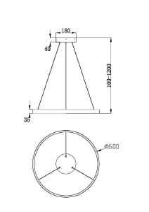 Подвесная люстра Maytoni Rim MOD058PL-L32BK