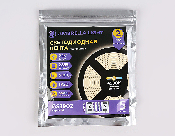 LED лента Ambrella LED Strip 24V GS3902
