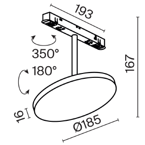 Трековый светильник Maytoni Plato Exility TR131-4-15W-DS-B