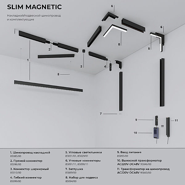 Блок питания Elektrostandard Slim Magnetic Slim Magnetic Блок питания 200W белый 95042/00