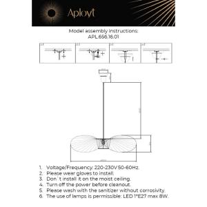 Светильник подвесной Aployt Marlena APL.656.16.01