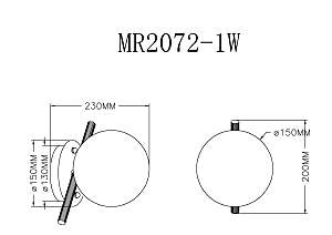 Настенный светильник MyFar Francis MR2072-1W