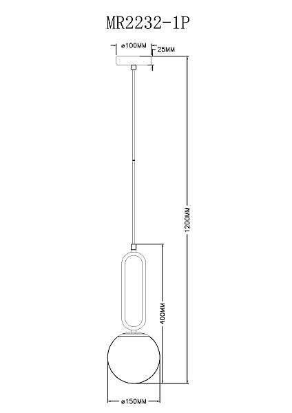 Светильник подвесной MyFar Pierre MR2232-1P