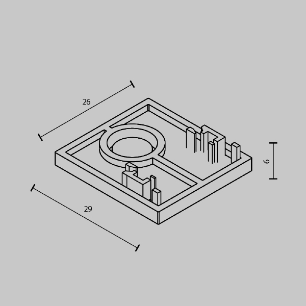 Заглушки для накладного низкопрофильного шинопровода Exility 2шт Maytoni Accessories for tracks Exility TRAM034EC-41W