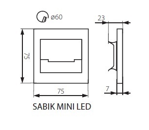 Подсветка для ступеней Kanlux Sabik 23109