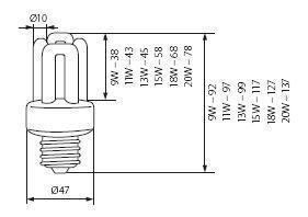 Лампа люминесцентная Kanlux 4U 10683