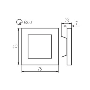 Подсветка для ступеней Kanlux Apus 26538