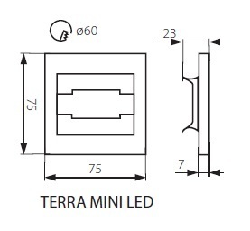 Подсветка для ступеней Kanlux Terra 23103