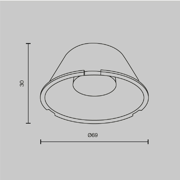 Линза Maytoni Focus Led LensD69-60