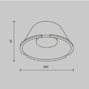 Линза Maytoni Focus Led LensD69-60