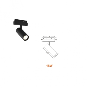 Трековый светильник iLEDEX TECHNICAL VISION48/22 4822-006-D55-18W-38DG-4000K-BK