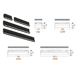 Трековый светильник iLEDEX TECHNICAL VISION48/22 SMART 4822-003-L350-18W-38DG-BK