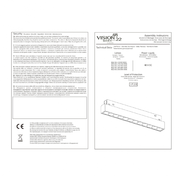 Трековый светильник iLEDEX TECHNICAL VISION48/22 SMART 4822-002-L350-18W-38DG-BK