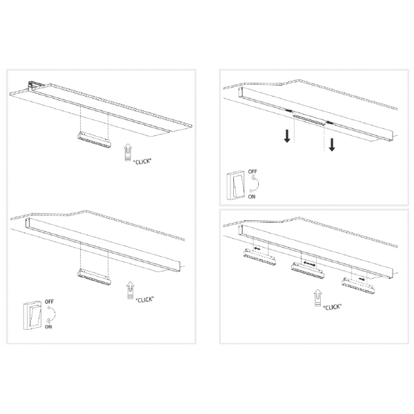 Трековый светильник iLEDEX TECHNICAL VISION48/22 4822-002-L235-12W-38DG-3000K-BK