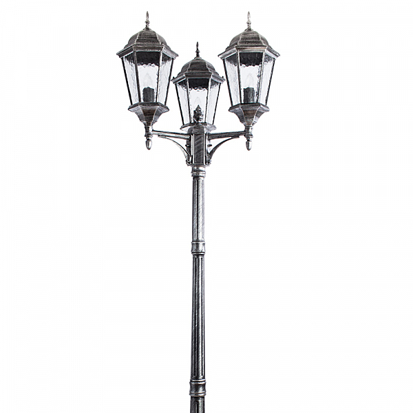 Столб фонарный уличный Arte Lamp GENOVA A1207PA-3BS